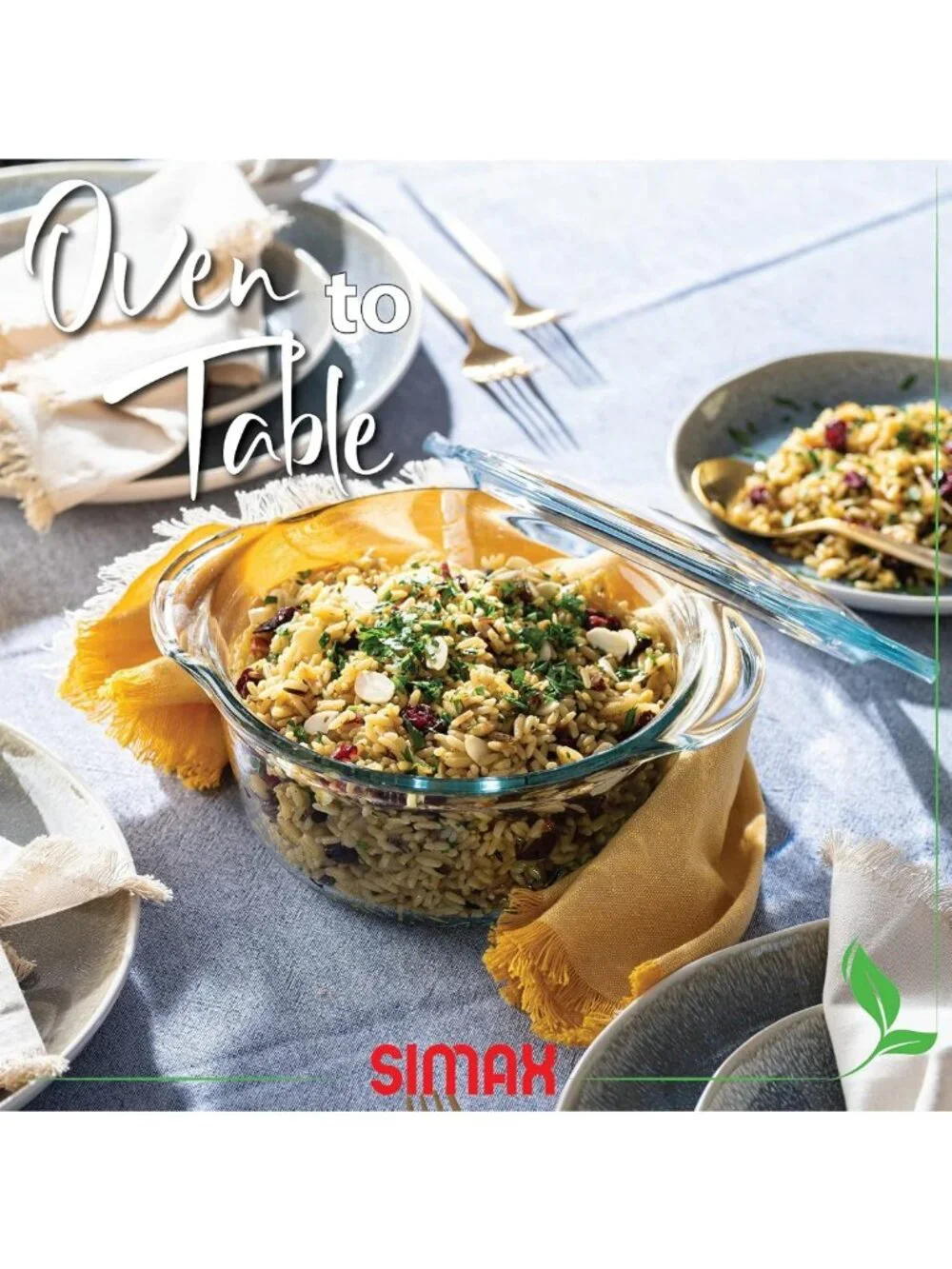 Clear Glass Casserole Dish with Lid & Handles - 1.75 Quart Oven, Microwave Safe